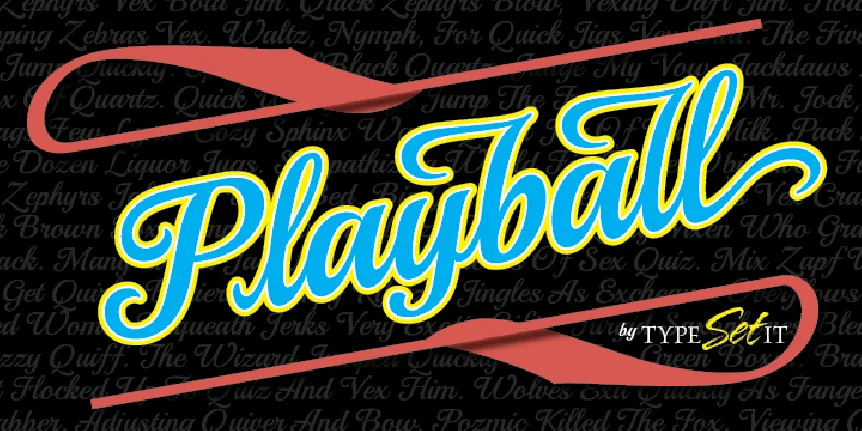 Playball font