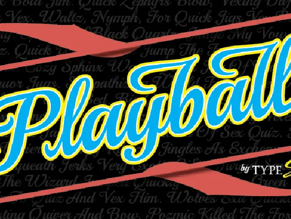 Playball font