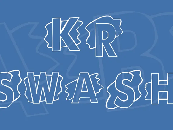 KR Swash font