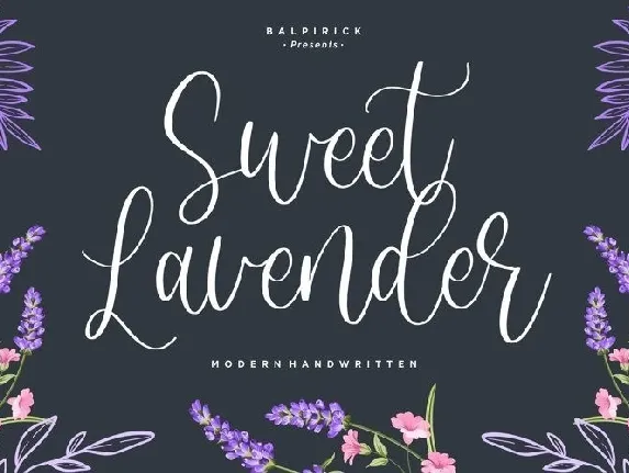 Sweet Lavender Handwritten font