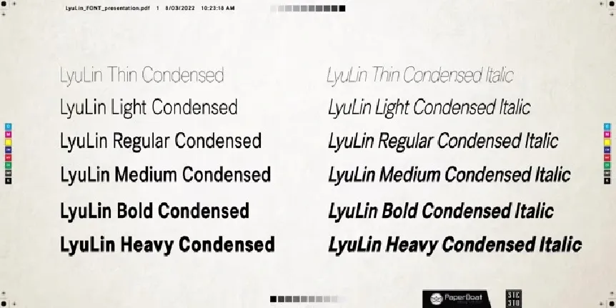 Lyu Lin font