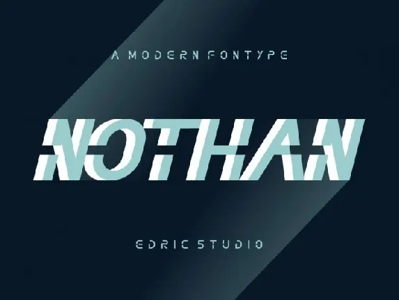 Nothan Futuristic font