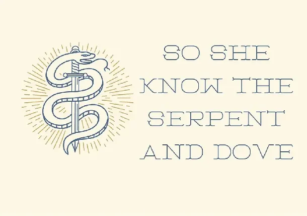 Serpent Display font