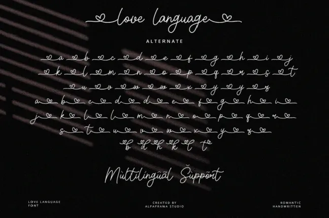 Love Language Typeface font