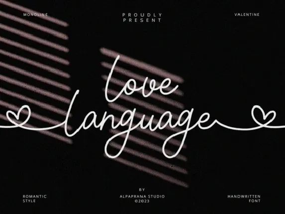 Love Language Typeface font