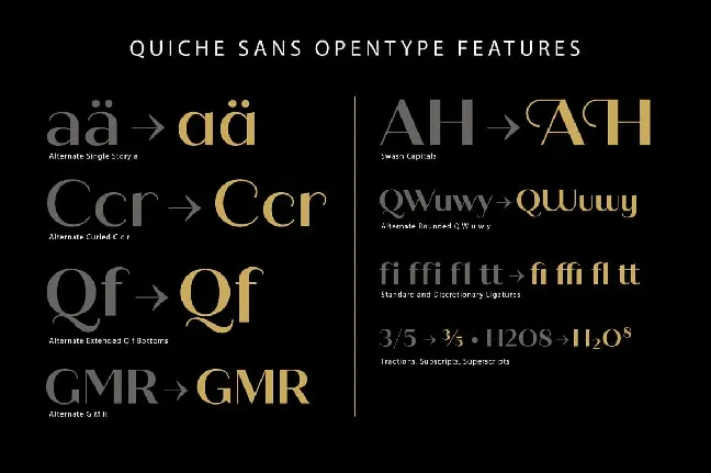 Quiche Sans font