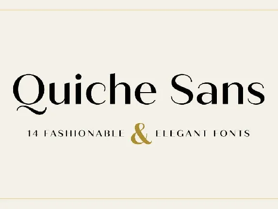 Quiche Sans font