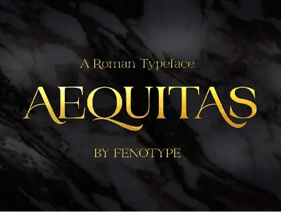 Aequitas font