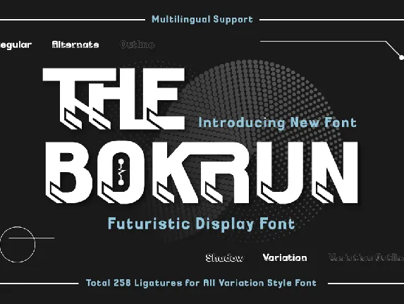 THE BOKRUN Trial font