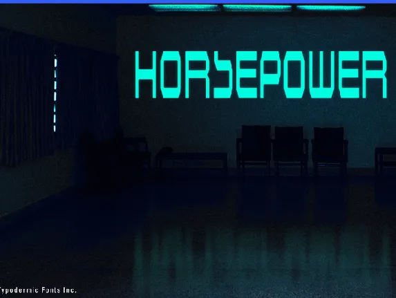 Horsepower font