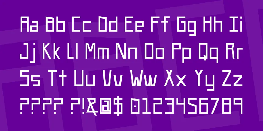 UA Squared font