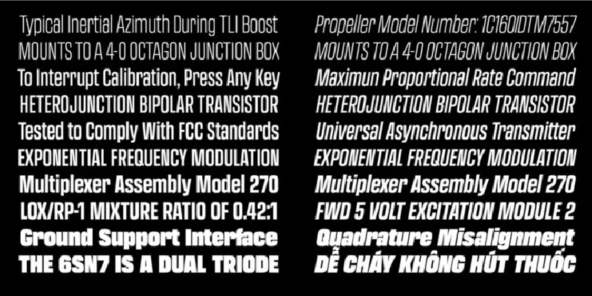 Transducer Family font