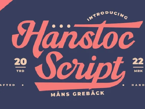 Hanstoc Script font