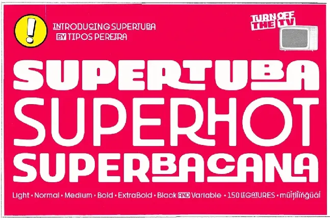 Supertuba Family font