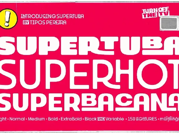 Supertuba Family font