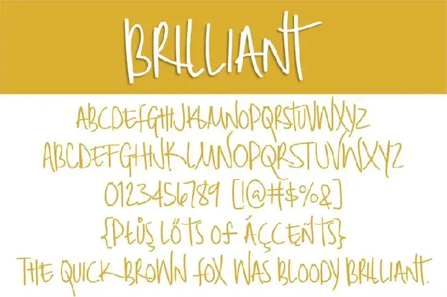 Brilliant font