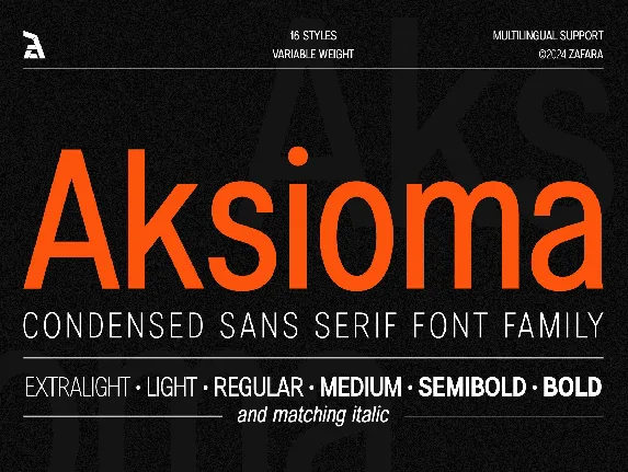 Aksioma DEMO font