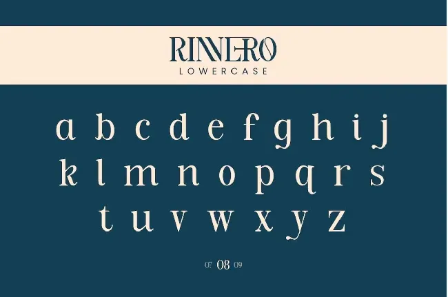 Rinnero font