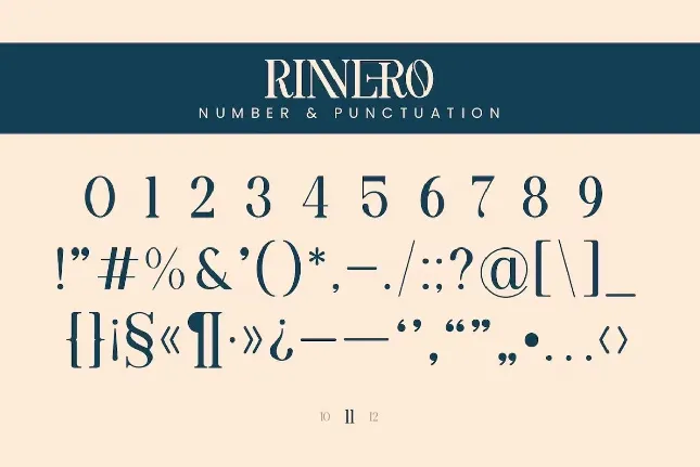 Rinnero font