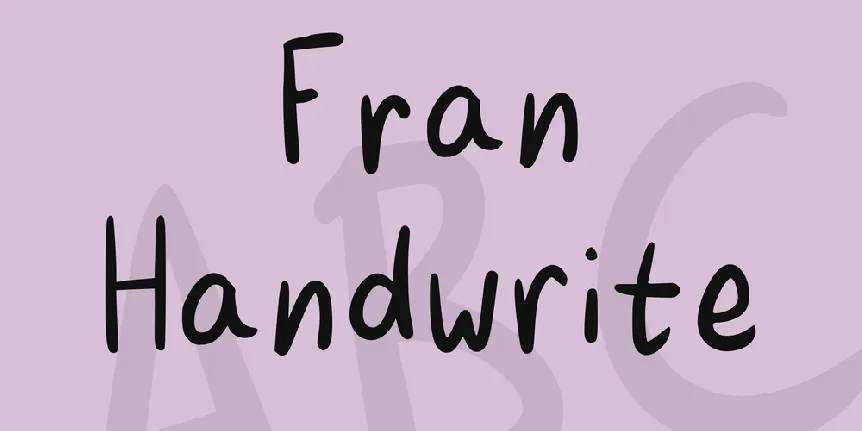 Fran Handwrite font