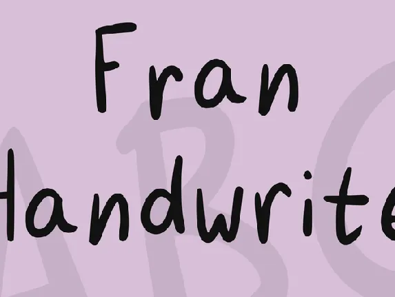 Fran Handwrite font