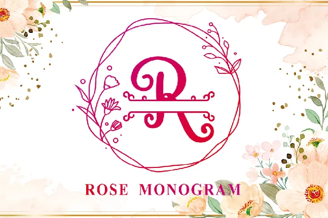 Rose Monogram font