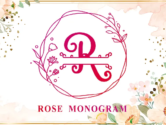 Rose Monogram font