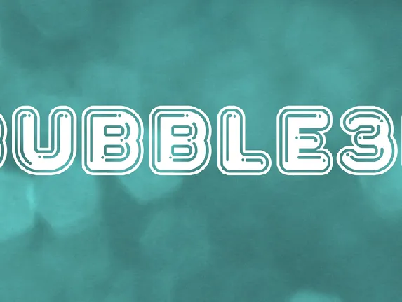 Bubble3D font