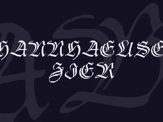 Thannhaeuser Zier font