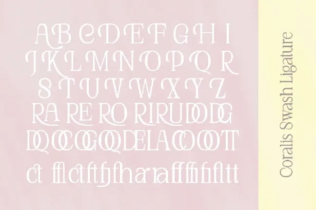 Coralis Elegant font