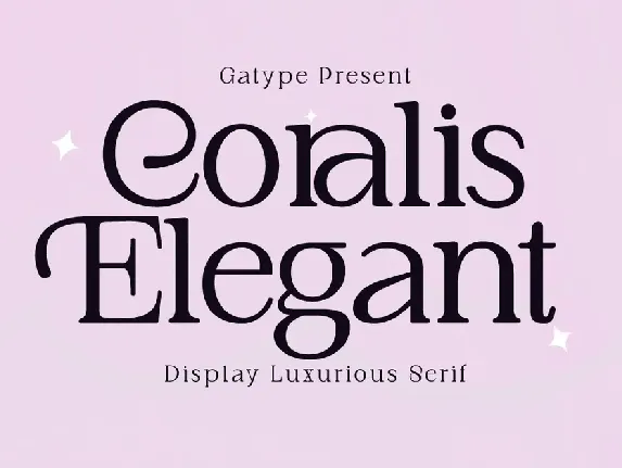 Coralis Elegant font