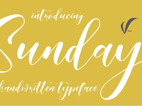 Sunday Script font