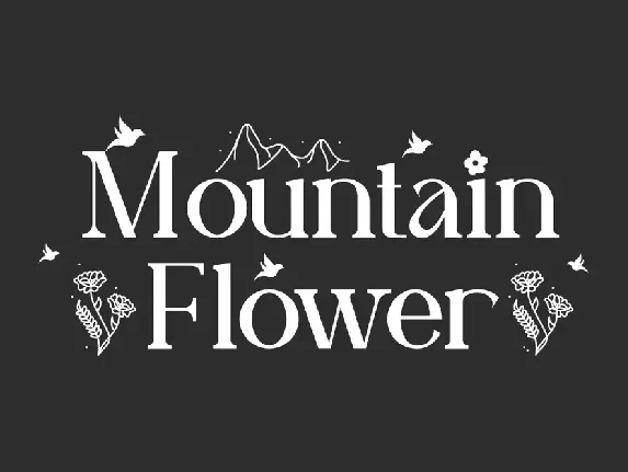 Mountain Flower font