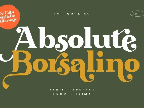 Absolute Borsalino font