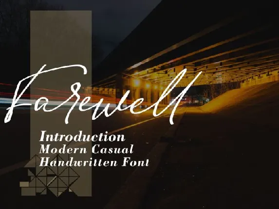 Farewell font