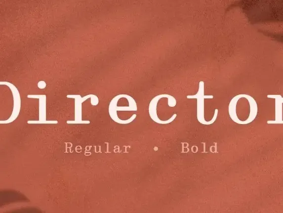 Director Serif font