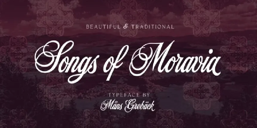 Songs Of Moravia font