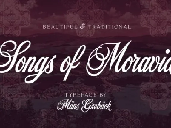 Songs Of Moravia font