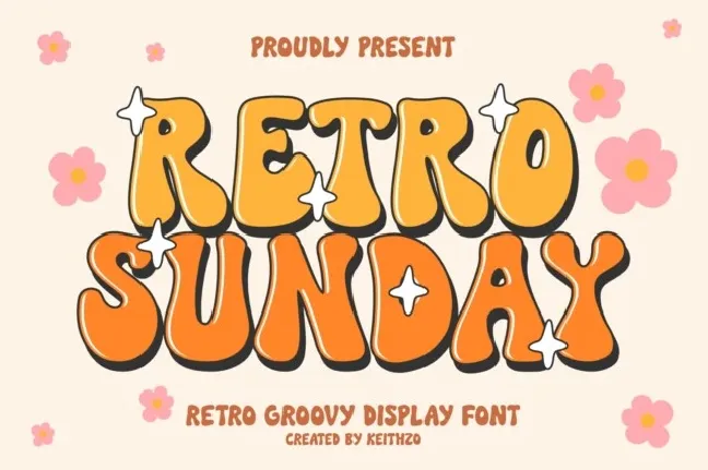 Retro Sunday font