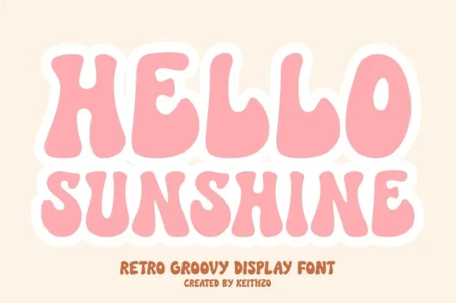 Retro Sunday font