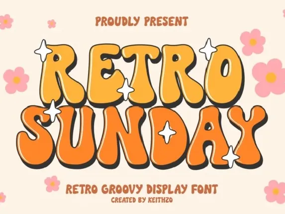 Retro Sunday font