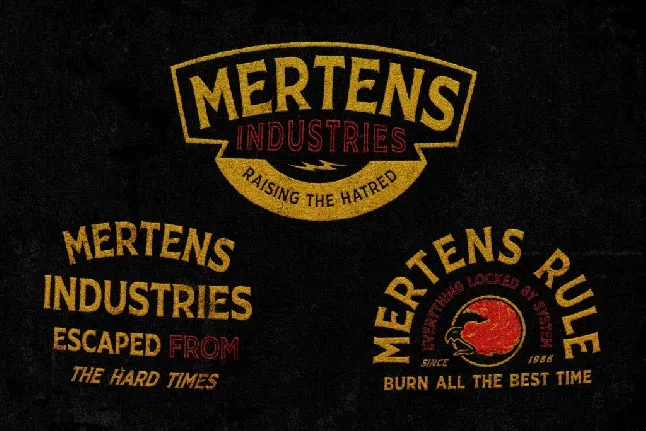 Mertens Demo font