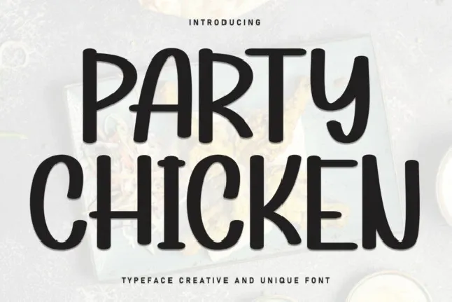 Party Chicken Display font