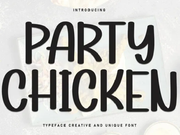 Party Chicken Display font