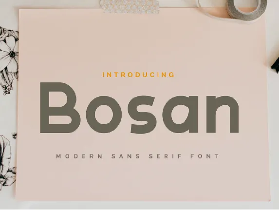 Bosan font