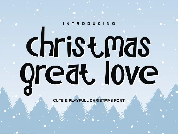 Christmas Great Love font