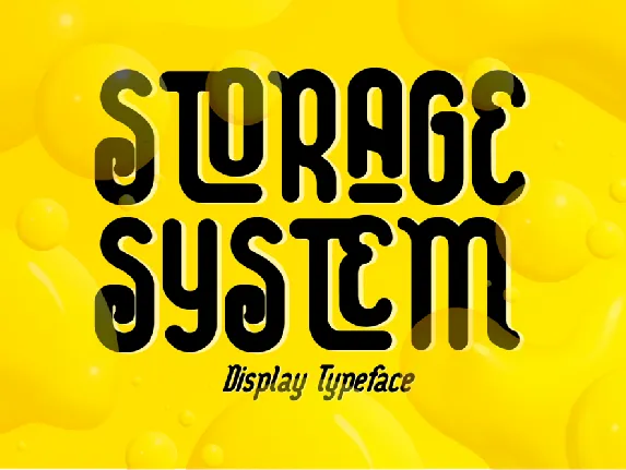 STORAGE SYSTEM DEMO font