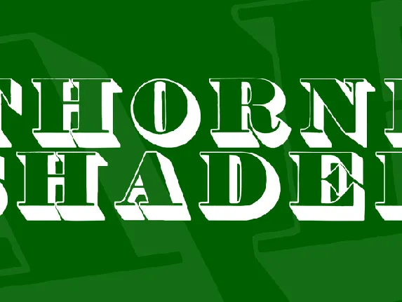 Thorne Shaded font