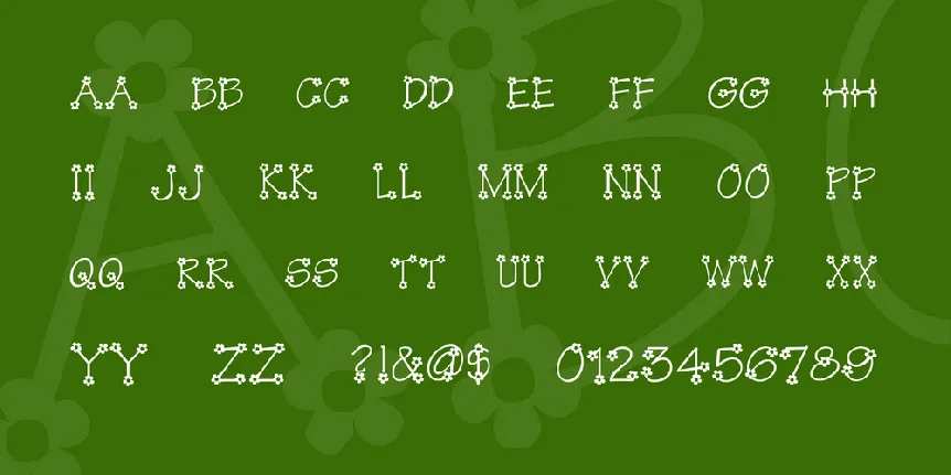 KR Flower Power font