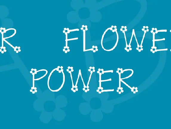 KR Flower Power font